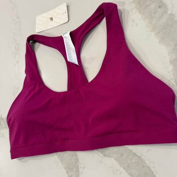 Fabletics NWT Kessler Medium Impact Padded Sports Bra Purple/Pink Women's XXL - Picture 2 of 6